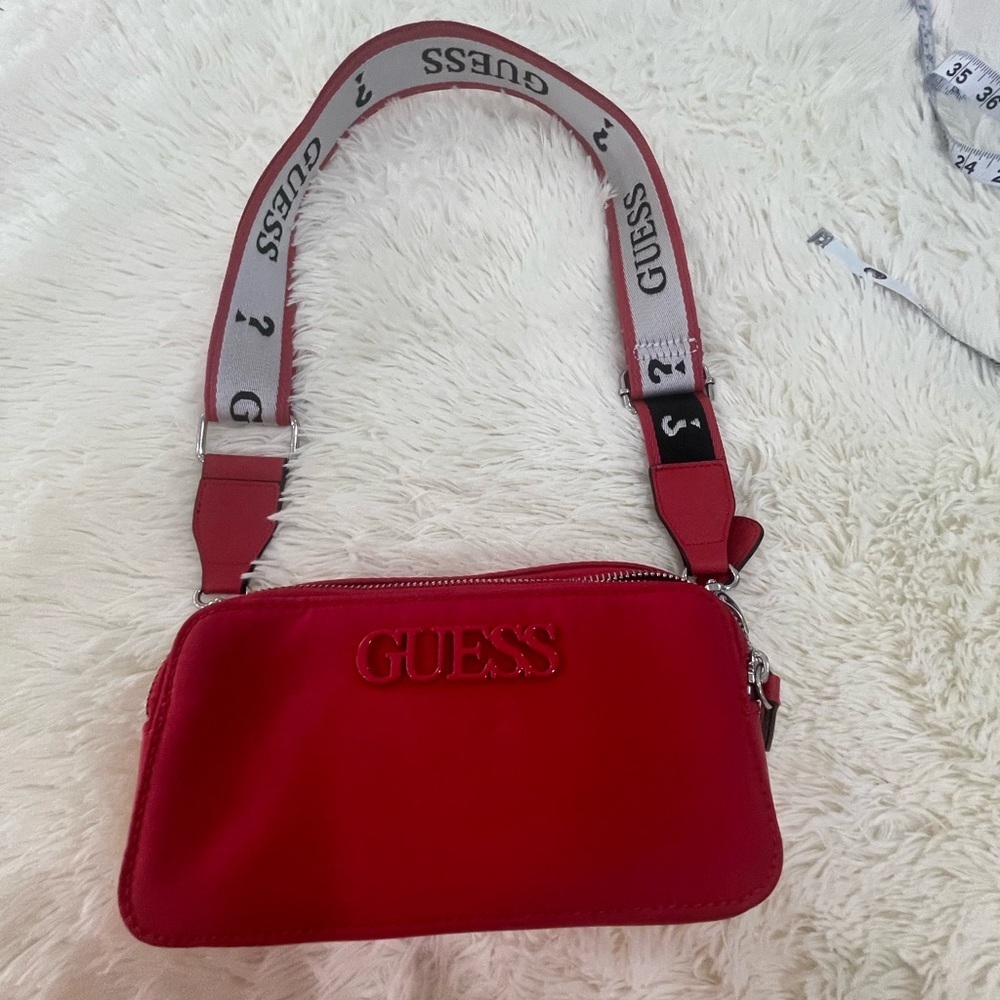 GUESS Bold Red Crossbody Bag